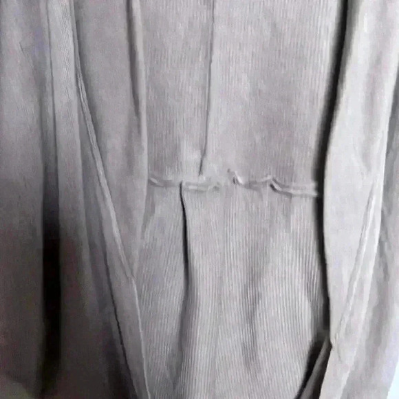 Oversized long open style chunky cardigan One Size Tan Batwing Sleeve Khaki - Picture 4 of 6